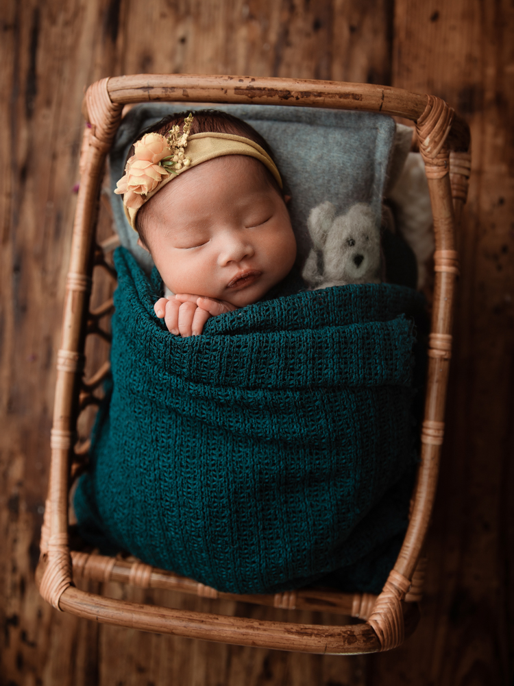 Newborn photography near Rice Village